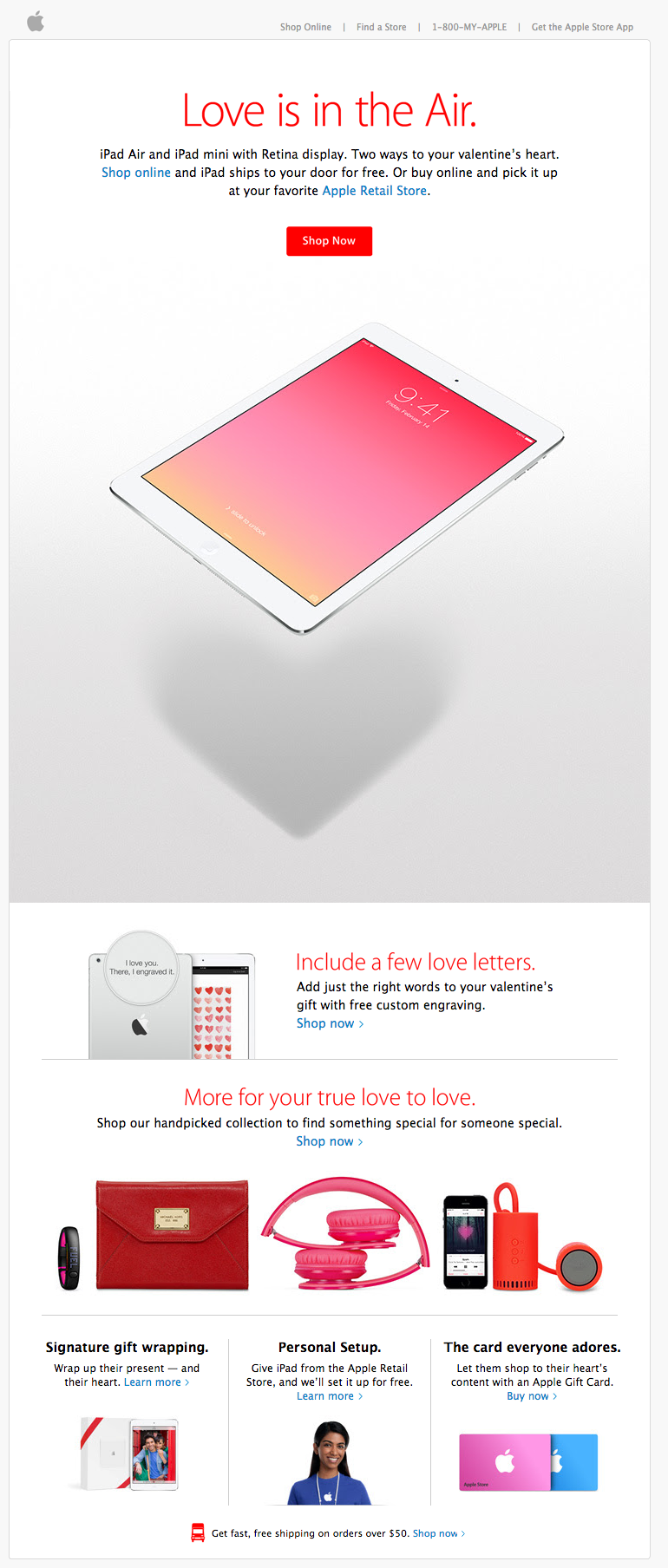 Valentine's Day Email - Apple