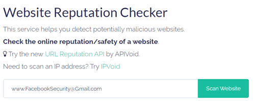 website reputation checker-for-verifying email domain